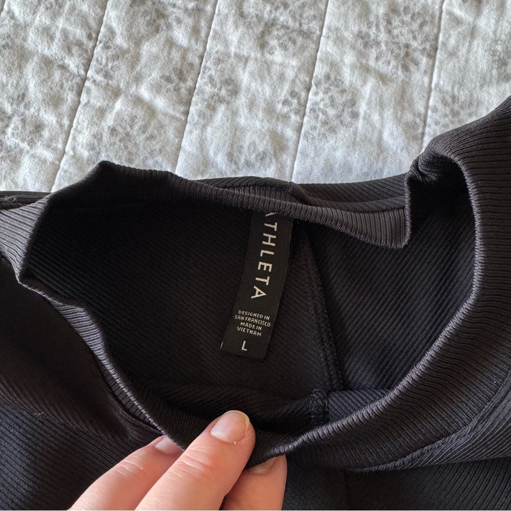 Athleta Black Ribbed Tank - Picture 6 of 6